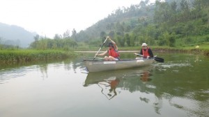 canoe ride on River Mukungwa in Musanze